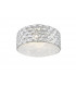 Aruba 5 Light LED Flush Ceiling Light Chrome Crystal Ceiling Light