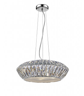 Armel 5 Light LED Crystal Chrome Pendant Ceiling Light