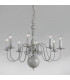 Bologna Flemish Grey 8 Arm Chandelier