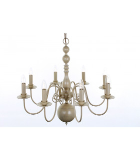 Bologna Flemish Cream 8 Arm Chandelier