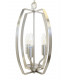 Alexis 3 Light Satin Nickel Wire Frame Pendant Ceiling Light