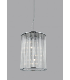 Oklahoma 6 Light Chrome Lanterns Pendant Ceiling Light