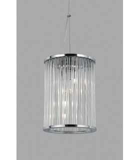 Oklahoma Chrome Lanterns Pendant Ceiling Light