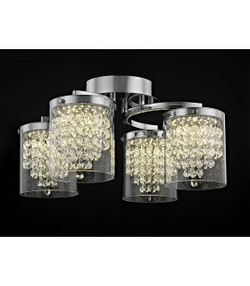Florina 4 Light LED Flush Chrome