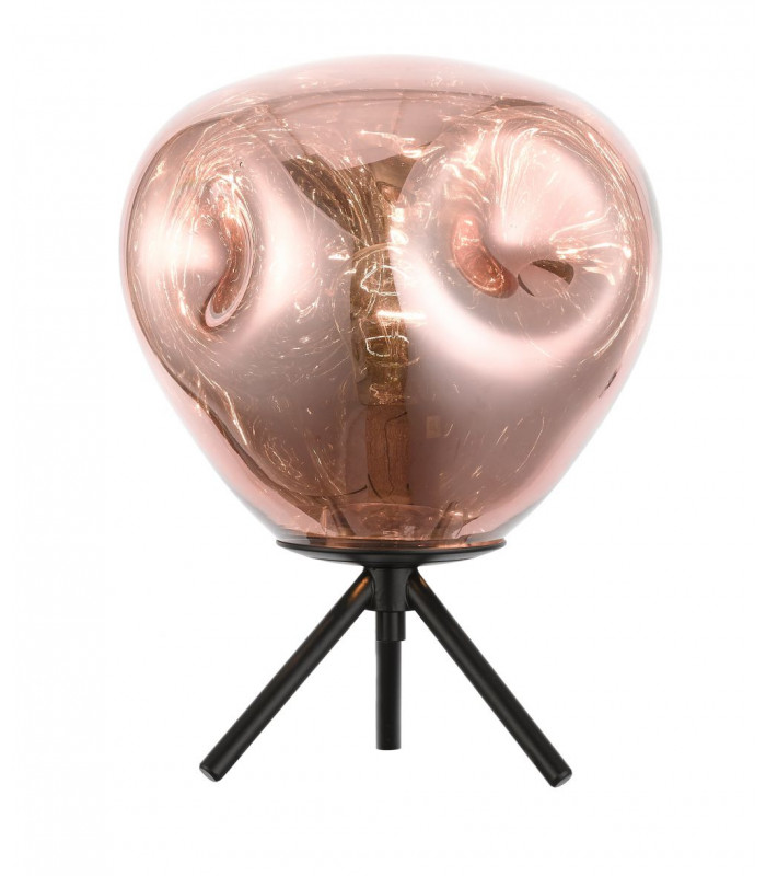 Nina 1 Light Table Lamp Copper Black
