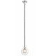 Remy 1 Light Ceiling Light Chrome Black