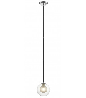 Remy 1 Light Ceiling Light Chrome Black