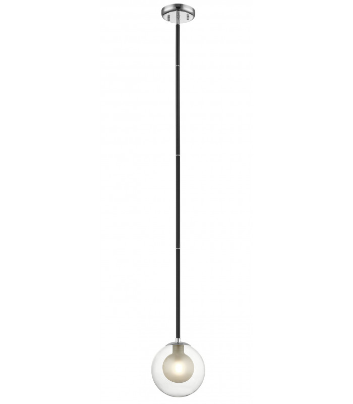 Remy 1 Light Ceiling Light Chrome Black