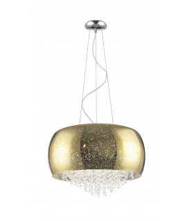 Luna 5 Light Gold Crystal Pendant Ceiling Light