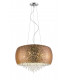 Luna 5 Light Copper Crystal Pendant Ceiling Light