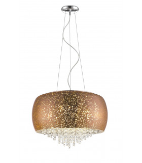 Luna 5 Light Copper Crystal Pendant Ceiling Light