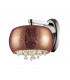 Luna 1 Light Wall Lamp Copper Crystal