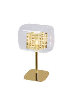 Avignon 1 Light Table Lamp Gold Crystal