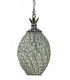 Crystal Pineapple 1 Light Chrome Crystal Pendant Ceiling Light