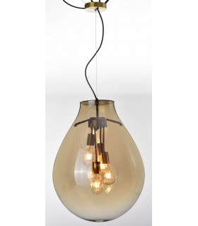 Rio 4 Light Large Champagne Crystal