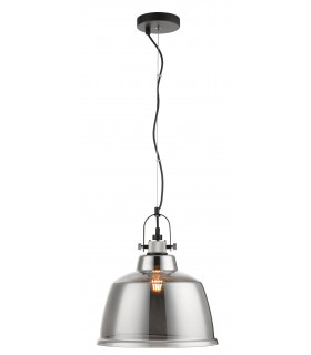 Ava 1 Light Smoke Dome Pendant Ceiling Light