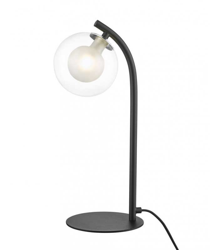 Remy 1 Light Table Lamp Chrome Black