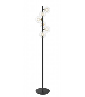 Remy 6 Light Floor Lamp Gold Black
