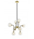 Remy 8 Light Pendant Ceiling Light Gold Black