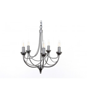 Cirrus Natural 5 Arm Chandelier