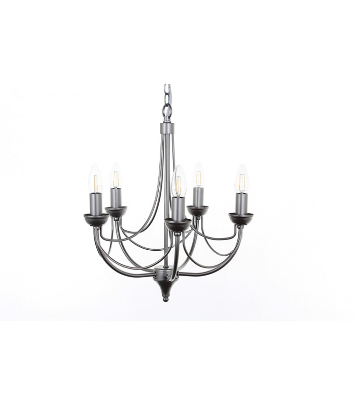 Cirrus Natural 5 Arm Chandelier