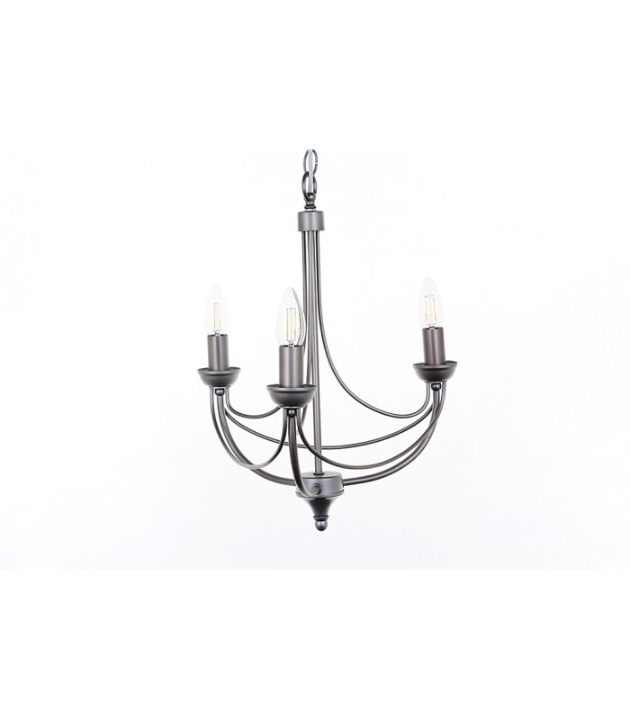 Cirrus Natural 3 Arm Chandelier