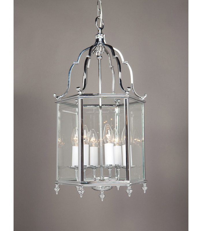 Belgravia Chrome Lanterns Pendant Ceiling Light
