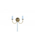 Solar Polished Brass Candle Wall Lamp