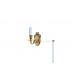Sandringham Polished Brass Candle Wall Lamp
