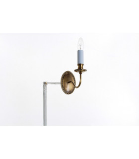 Georgian Light Bronze Candle Wall Lamp