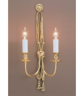 Richmond Polished Brass Candle Wall Lamp