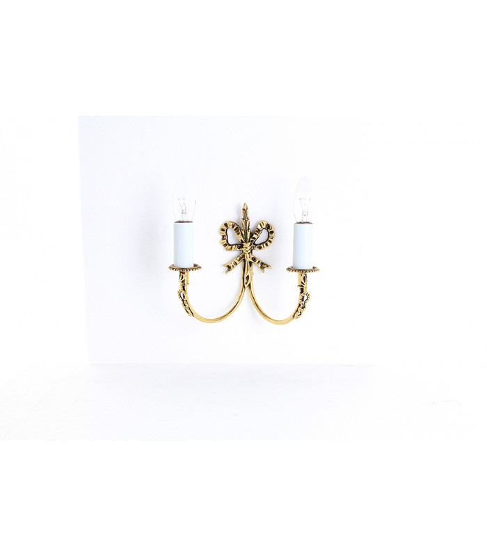 Richmond Polished Brass Candle Wall Lamp