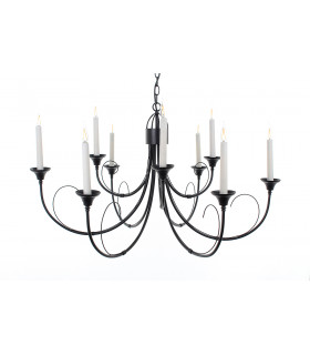 Classica Original Matt Black 9 Arm Chandelier