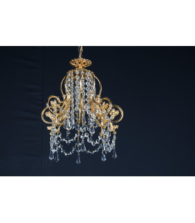 Bell Shape Strass Gold Pendant Ceiling Light