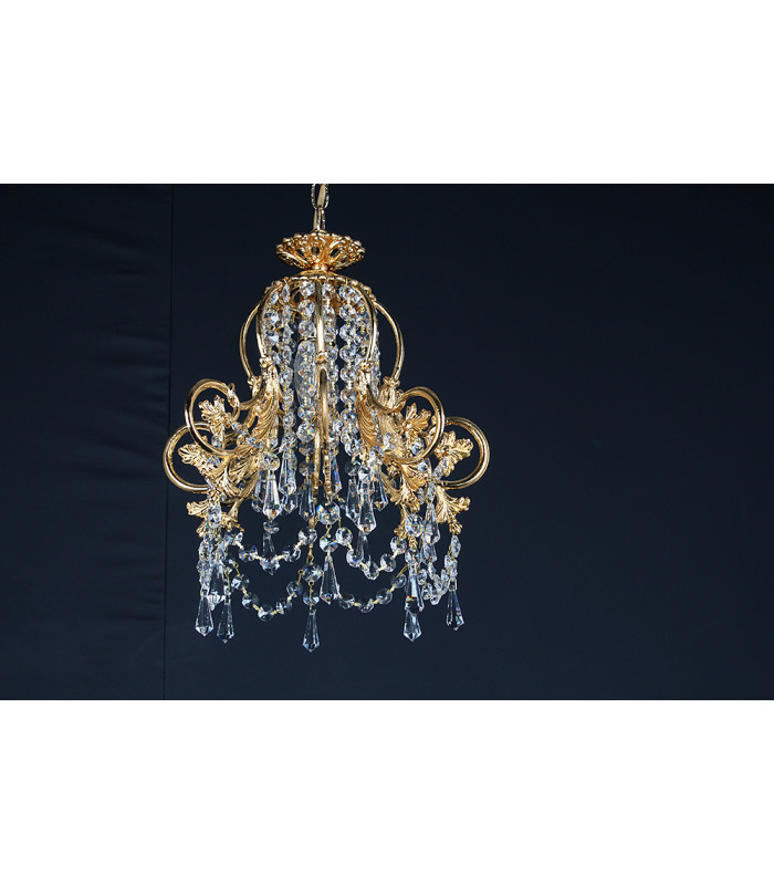 Bell Shape Strass Gold Pendant Ceiling Light