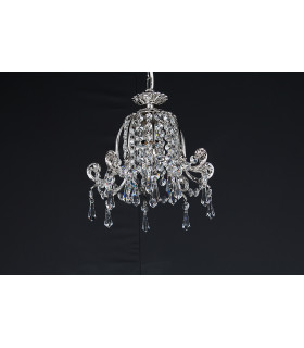 Bell Shape Strass Nickel Pendant Ceiling Light