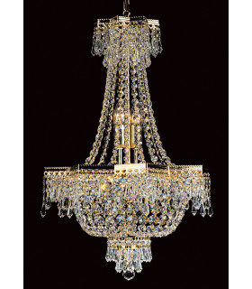 Star Empire Strass Gold 5 Light Chandelier