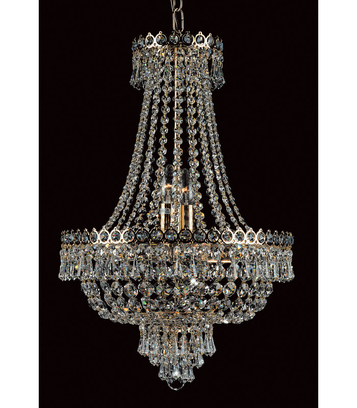 Cologne Gold Empire Blue Crystal Chandeliers