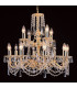 Stuttgart Strass Cast Brass Gold 12 Arm Chandelier