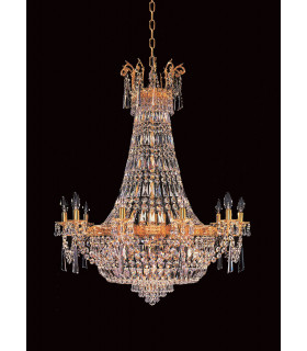 Berlin Strass Empire Gold 14 Light Grand Chandelier