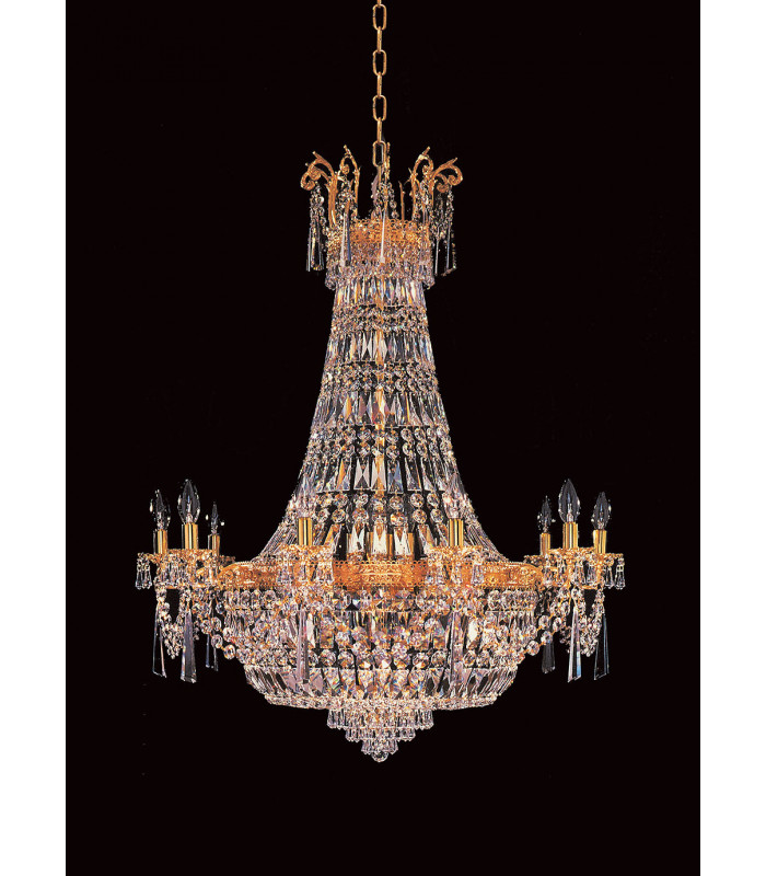 Berlin Strass Empire Gold 14 Light Grand Chandelier