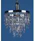 Halle Nickel Plated Strass Pendant Ceiling Light