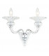 Zagreb Clear Glass Candle Wall Lamp