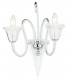 Saskia Curved Chrome Candle Wall Lamp