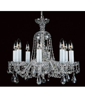 Bela Lead Crystal 8 Arm Chandelier
