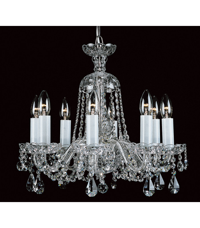 Bela Lead Crystal 8 Arm Chandelier