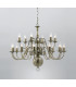 Flemish Antique Brass 18 Arm Chandelier