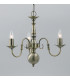 Flemish Antique Brass 3 Arm Chandelier