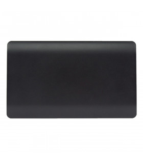 Artistic Modern Double Blanking Plate Matt Black Finish-1