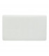 Artistic Modern Double Blanking Plate Gloss White Finish-1